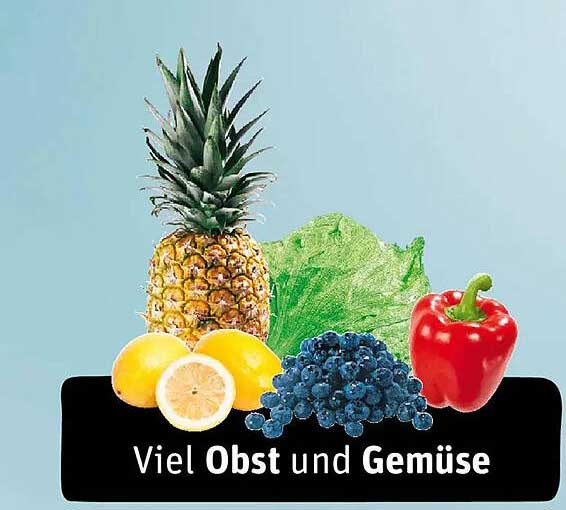 Viel Obst und Gemüse