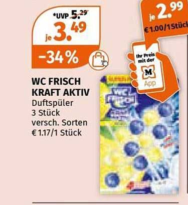 WC FRISCH KRAFT AKTIV Duftspüler 3 Stück