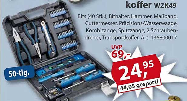 Werkzeugkoffer WZK49 (50-tlg.)