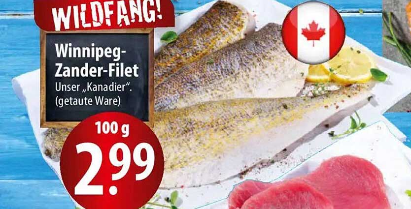 Winnipeg-Zander-Filet – Unser „Kanadier“ (getauchte Ware)