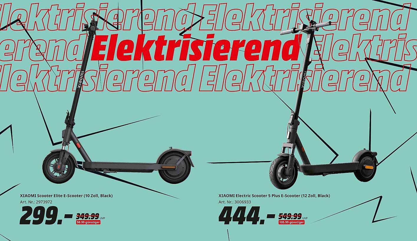 XIAOMI Scooter Elite E-Scooter (10 Zoll, Black) - Jetzt nur 299,- statt 349,99,-