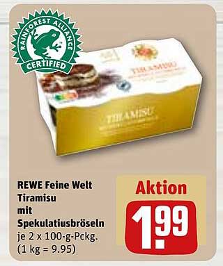 REWE Feine Welt Tiramisu mit Spekulatiusbröseln