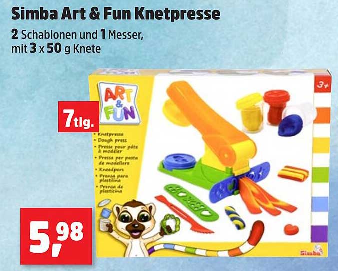 Simba Art & Fun Knetpresse Angebot bei Thomas Philipps