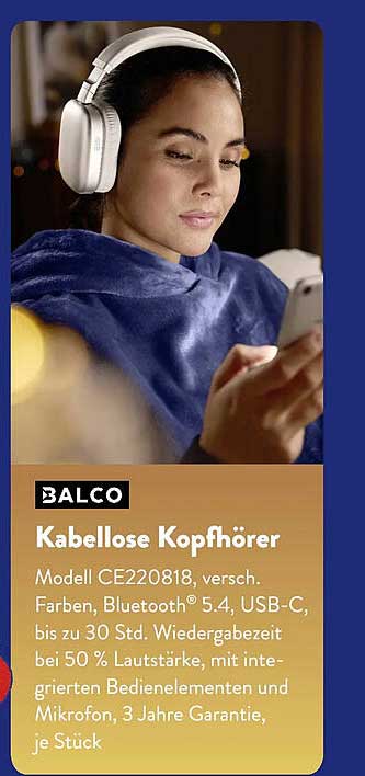 Kabellose Kopfhörer Modell CE220818 in verschiedenen Farben