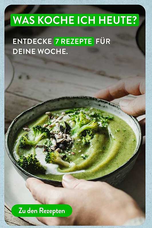 Was koche ich heute? Entdecke 7 Rezepte für deine Woche.