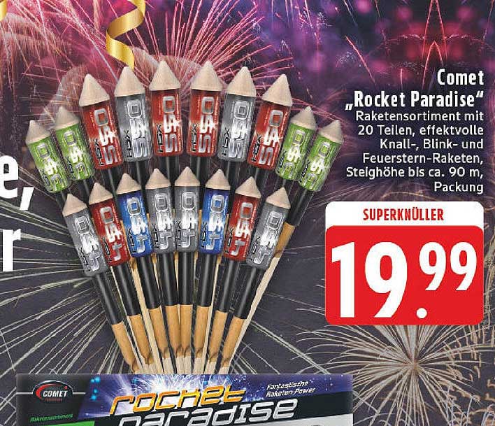 Comet „Rocket Paradise“ Angebot bei Edeka