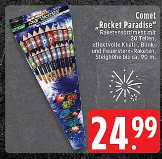 Comet „Rocket Paradise“ Raketen Sortiment Mit 20 Teilen, Effektvolle ...