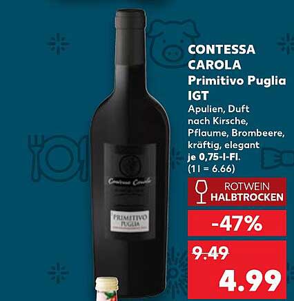Erstaunlich Contessa Carola Primitivo Angebot Bild