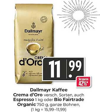 Faszinierend Kaffee Dallmayr Crema D Oro Angebot Fotos