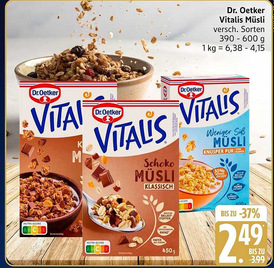 Verwunderlich Vitalis Müsli Angebot Ebenbild