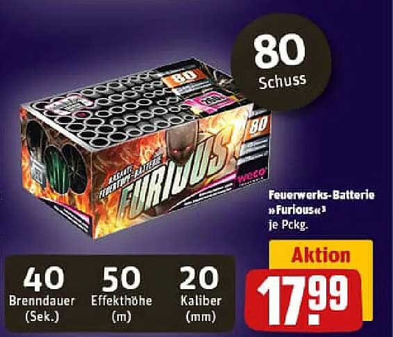Feuerwerks-Batterie »Furious«