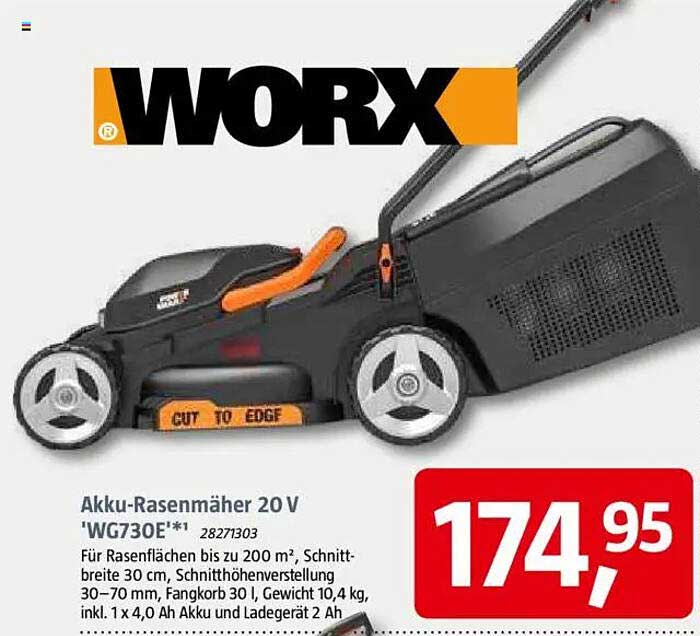 Akku-Rasenmäher 20 V 'WG730E'