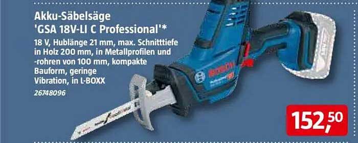 Akku-Säbelsäge 'GSA 18V-LI C Professional'*