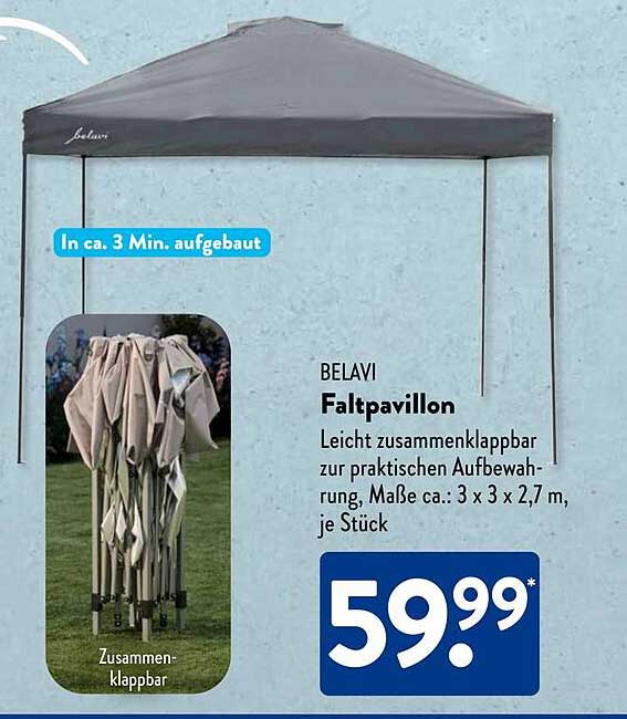 Pavillon Faltbar Aldi