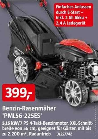 Benzin-Rasenmäher 'PML56-225ES'