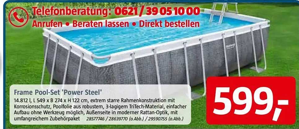Frame Pool-Set 'Power Steel'