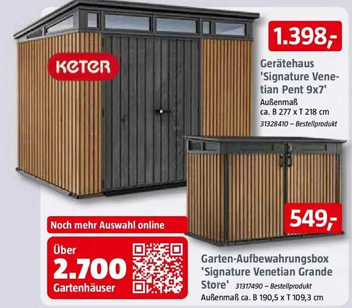 Garten-Aufbewahrungsbox 'Signature Venetian Grande Store'