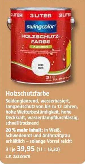 Holzschutzfarbe 3 Liter