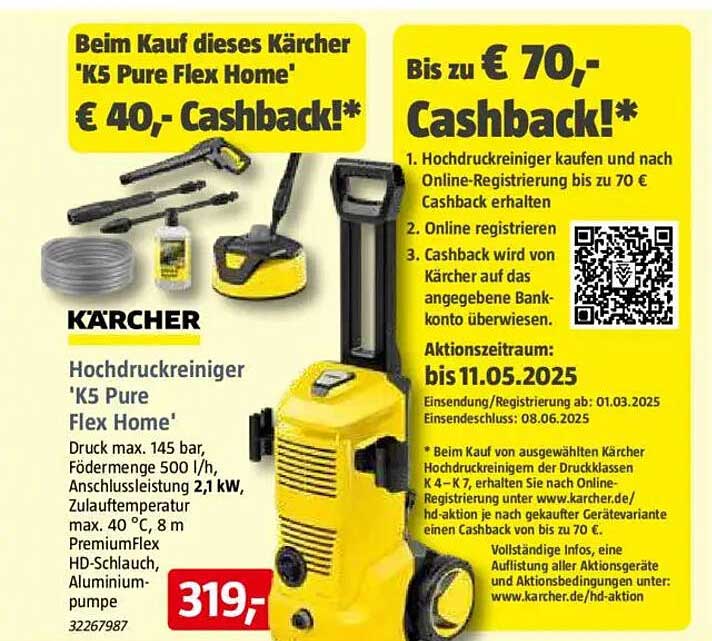 Kärcher Hochdruckreiniger 'K5 Pure Flex Home'