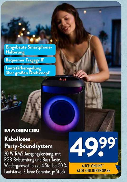 MAGINON Kabelloses Party-Soundsystem