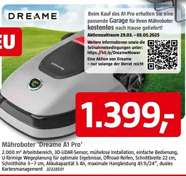 Mähroboter 'Dreame A1 Pro'
