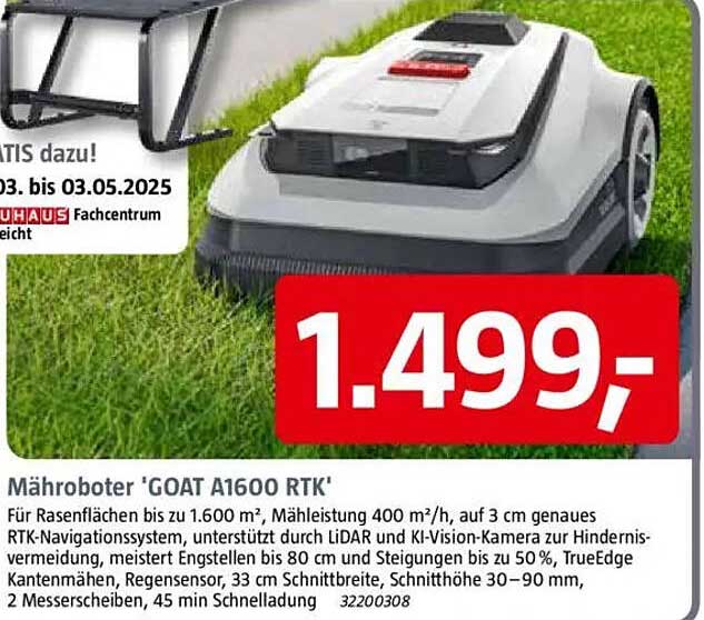 Mähroboter 'GOAT A1600 RTK'