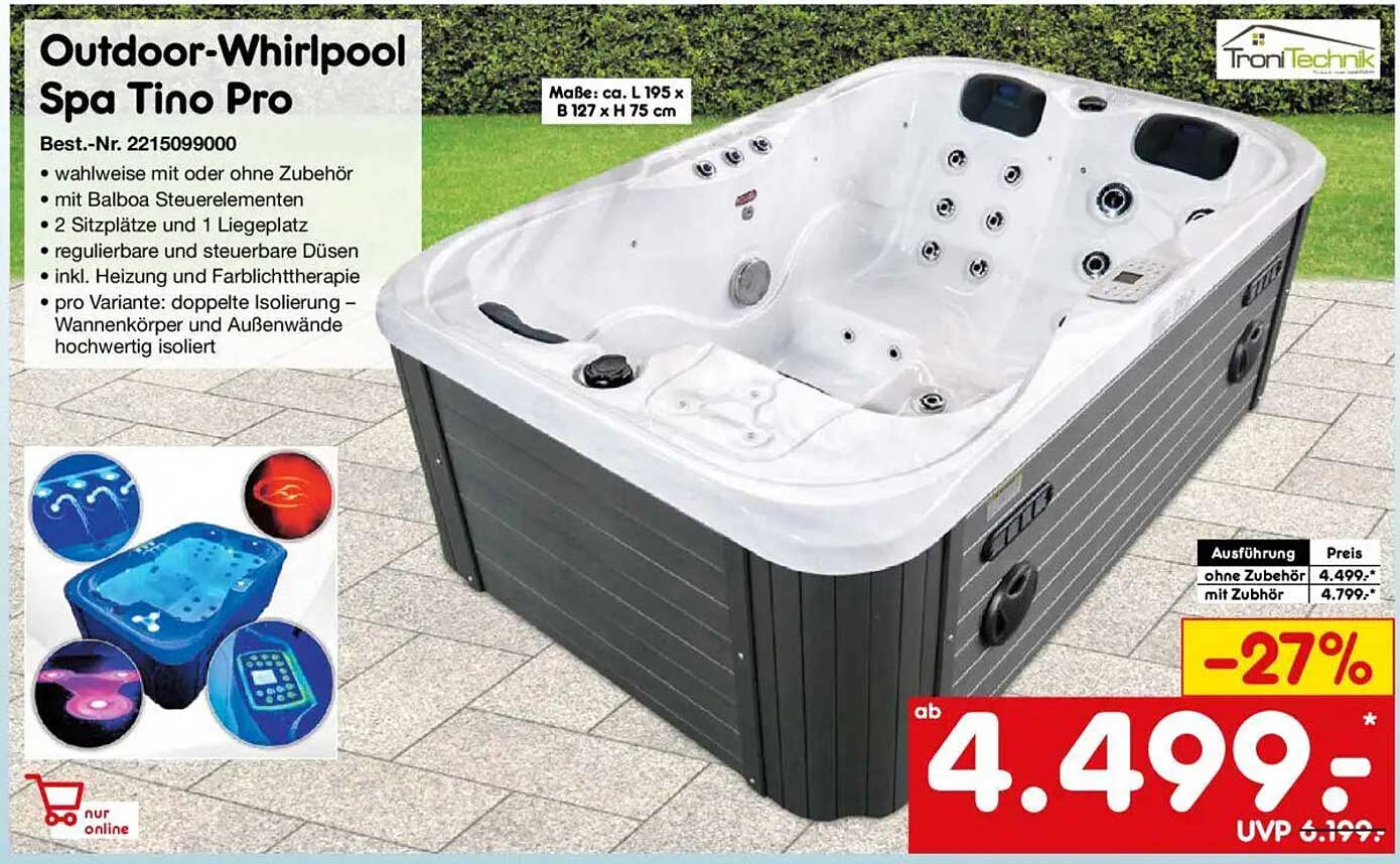 Outdoor-Whirlpool Spa Tino Pro
