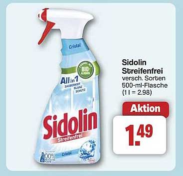 Sidolin Streifenfrei 500-ml-Flasche