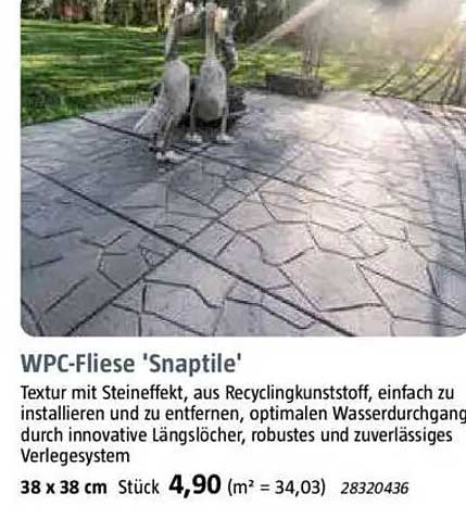 WPC-Fliese 'Snaptile'