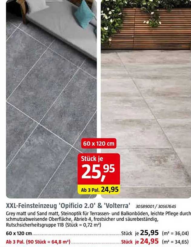 XXL-Feinsteinzeug 'Opificio 2.0' & 'Volterra'