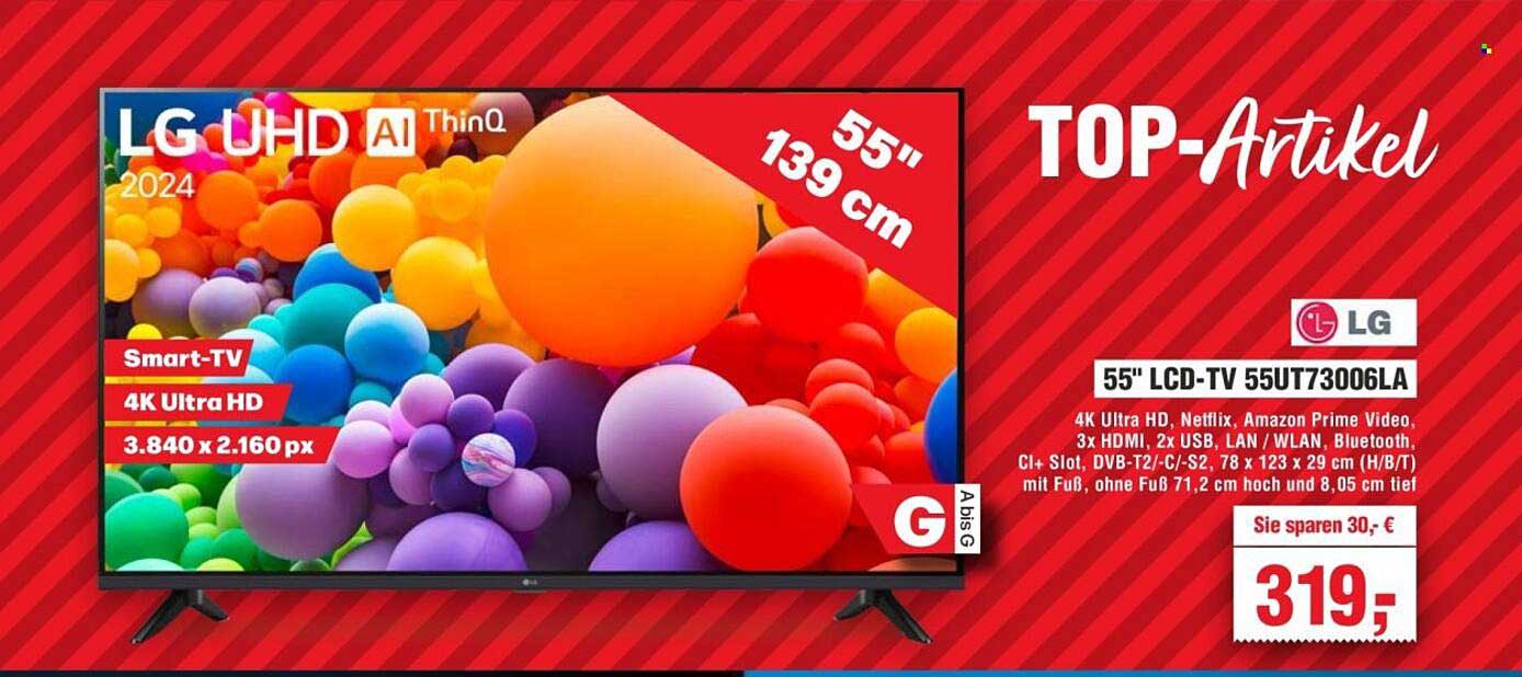 55" LCD-TV 55UT73006LA von LG