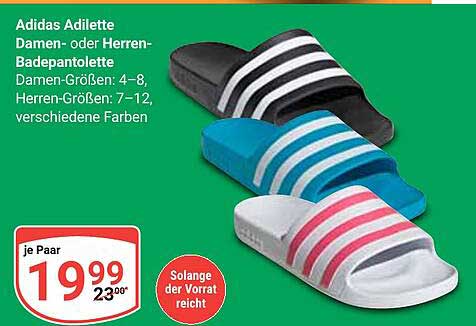 Adidas Adilette Damen- oder Herren-Badepantoletten