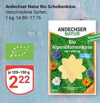 Andechser Natur Bio Scheibenkäse