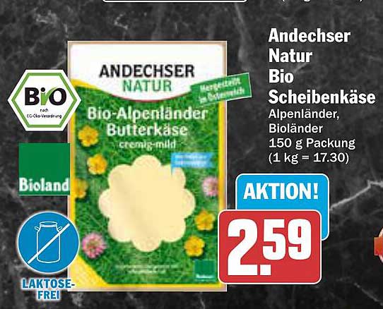 Andechser Natur Bio Scheibenkäse