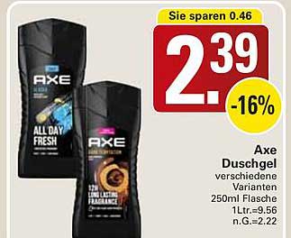 Axe Duschgel verschiedene Varianten 250ml Flasche