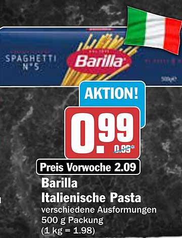 Barilla Italienische Pasta - verschiedene Ausformungen 500 g