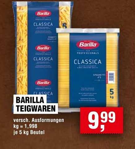BARILLA TEIGWAREN - 5 kg Beutel