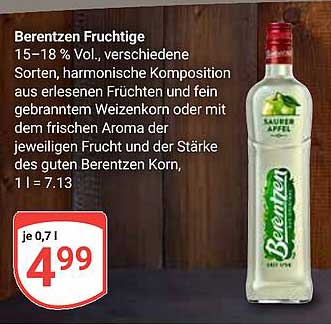 Berentzen Fruchtige 0,7 l - verschiedene Sorten