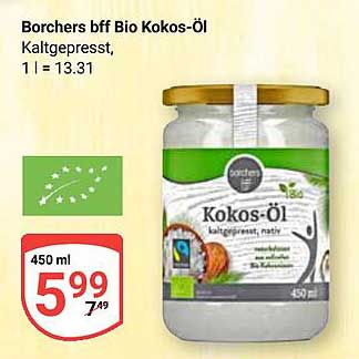 Borchers bff Bio Kokos-Öl 450 ml