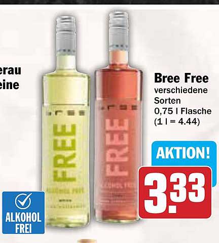 Bree Free – verschiedene Sorten, alkoholfrei