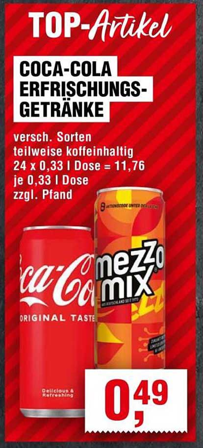 COCA-COLA ERFRISCHUNGSGETRÄNKE