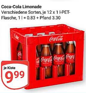 Coca-Cola Limonade, je 12 x 1 l-PET-Flasche