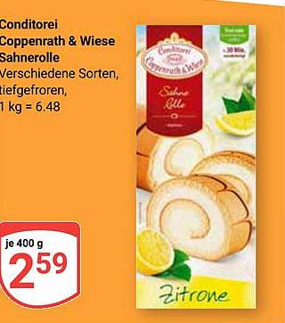 Conditorei Coppenrath & Wiese Sahnerolle - Zitronen Geschmack