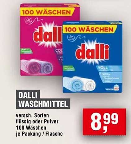 Dalli Waschmittel - Verschiedene Sorten flüssig oder Pulver