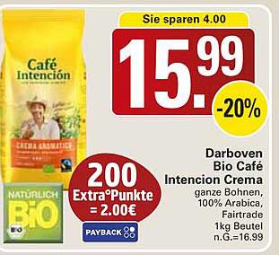 Darboven Bio Café Intencion Crema 1kg