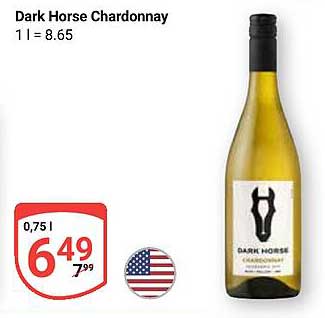 Dark Horse Chardonnay 0,75 l