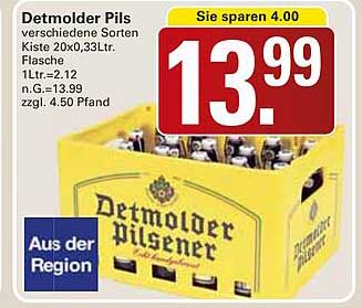 Detmolder Pils – Kiste 20 x 0,33 Ltr.
