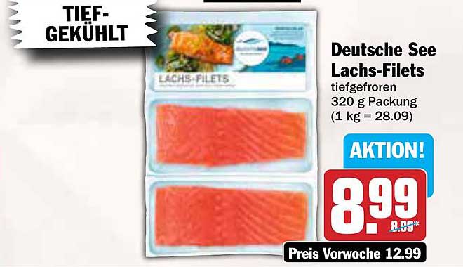 Deutsche See Lachs-Filets 320 g Packung