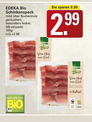 EDEKA Bio Schinkenspeck 100g