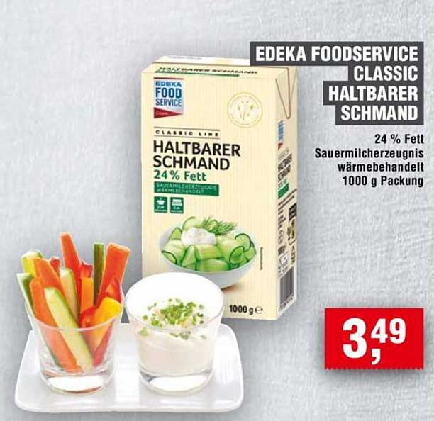 EDEKA Foodservice Classic Haltbarer Schmand 24 % Fett 1000 g